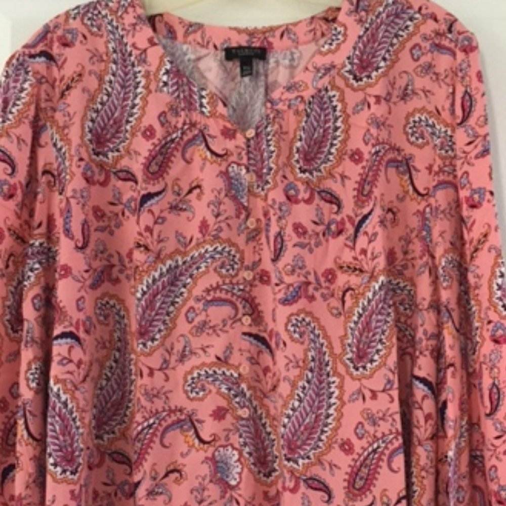 Talbot's Band Collar Popover - Petite Plus Size  - 3XP